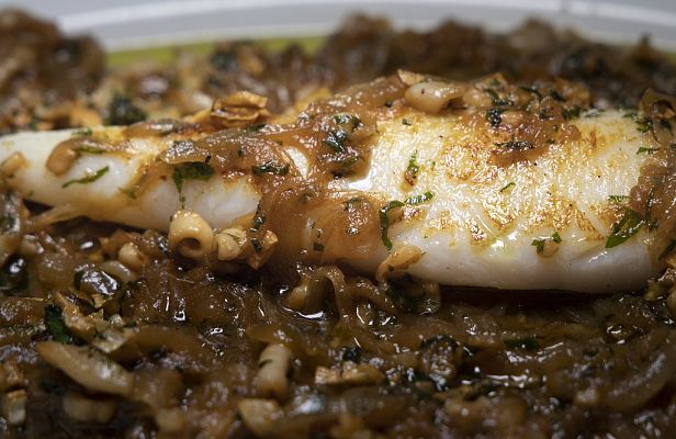 "Calamares encebollados" de Dani García