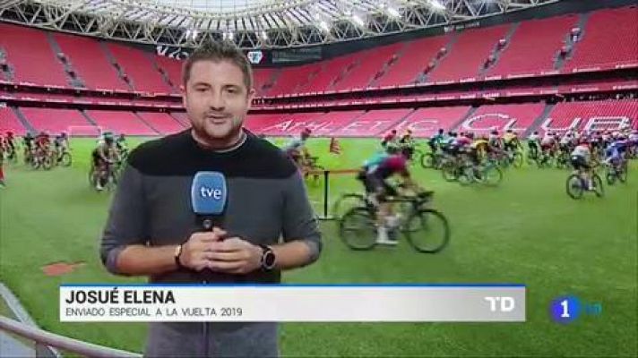 Telediario 1 - La Vuelta atraviesa San Mamés por tercera vez en la historia