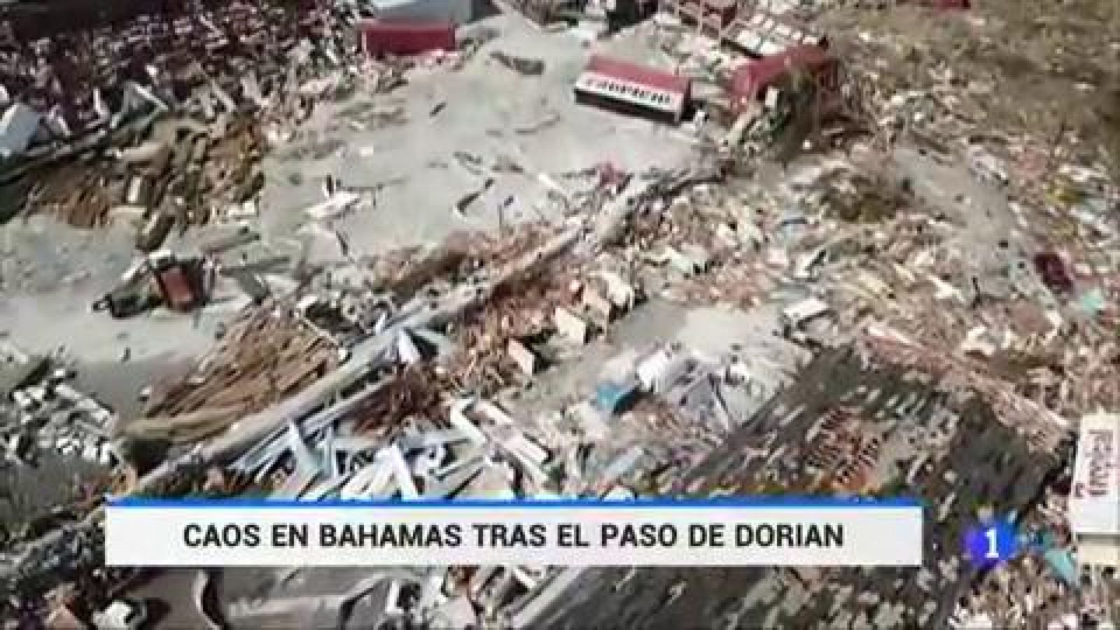 Telediario 1: El huracán Dorian deja un rastro de devastación a su paso por Bahamas | RTVE Play