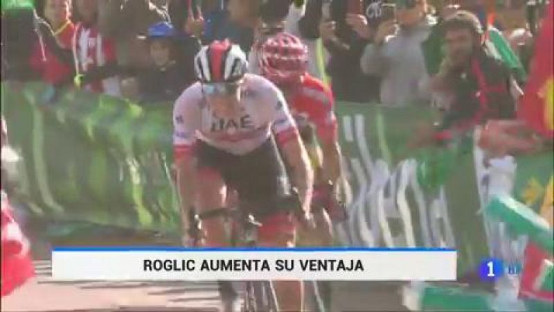 Vuelta 2019 | Pogaçar y Roglic clavan la bandera de Eslovenia en Los Machucos