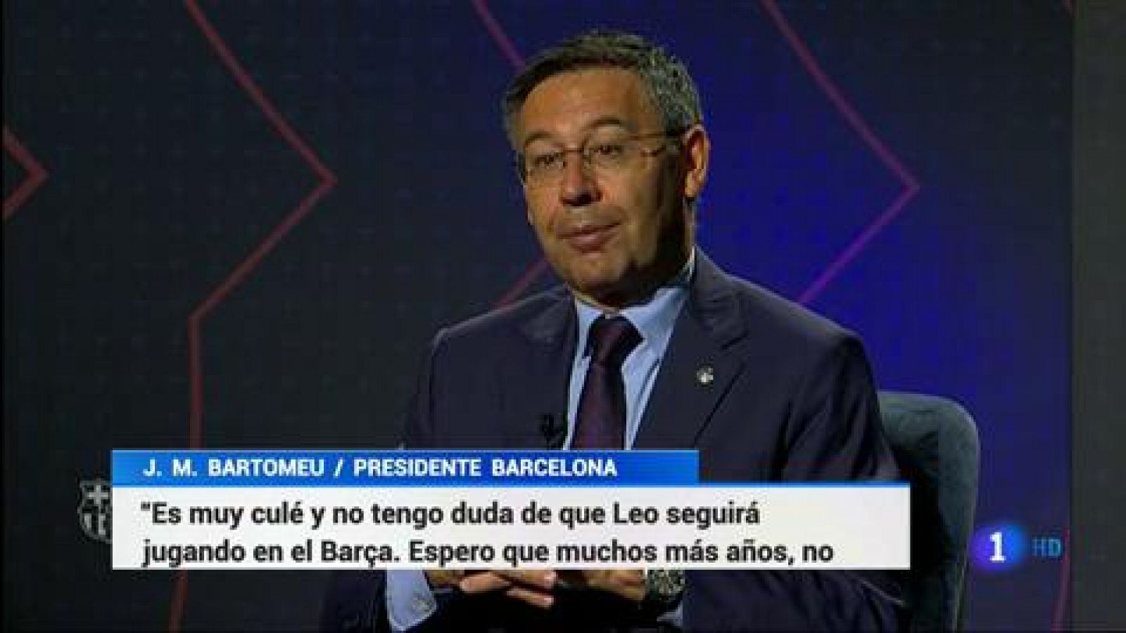 FC Barcelona | Bartomeu: "Messi seguirá en el Barça" - RTVE.es | Ver