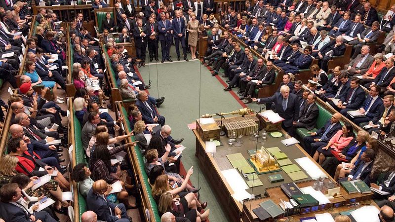 Última sesión del parlamento británico 