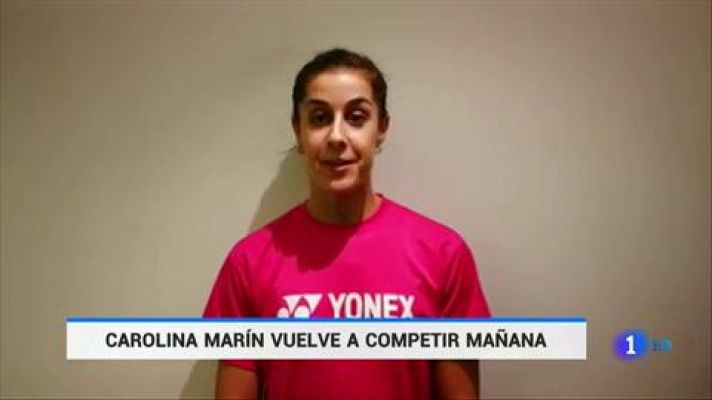 Telediario 1 - Carolina Marín vuelve a la competición