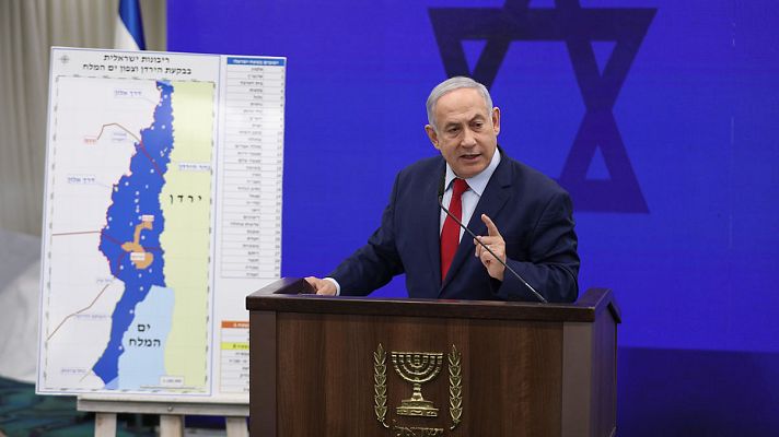 Telediario 1 - Netanyahu promete la anexión del Valle del Jordán