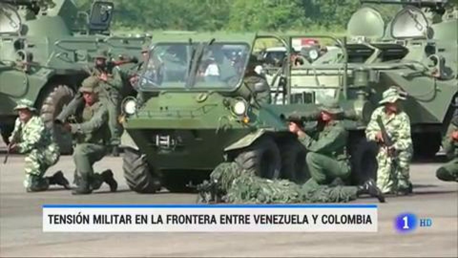 Tensión militar en la frontera entre Venezuela y Colombia