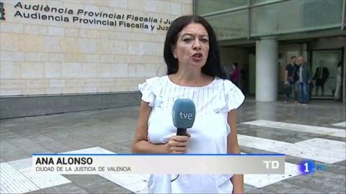 Telediario 1 - Tebas declara como testigo en el juicio del supuesto amaño del Levante - Zaragoza