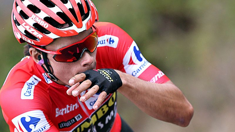 Vuelta 2019: Roglic y Lpez se caen, Movistar se pone a tirar - Vuelta ciclista a Espaa | Ver
