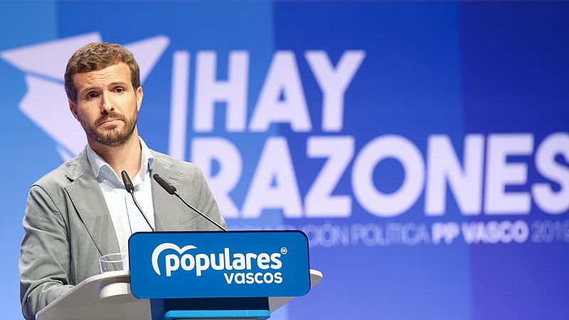 Casado respalda el proyecto del PP en Euskadi: "Yo no veo la discrepancia como disidencia"