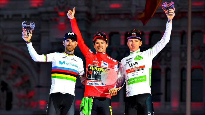 Vuelta a España 2019 | El himno de Eslovenia suena en Madrid en honor al campeón Roglic