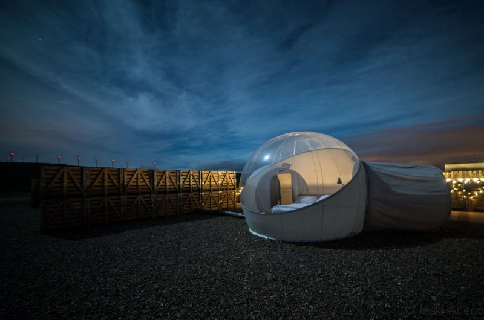 Pasamos la noche en un "hotel burbúja"