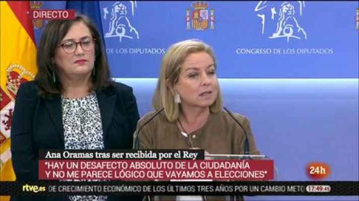 Ana Oramas sobre Rivera: "Sabe que se va a desangrar por la izquierda y por la derecha si hay unas elecciones"