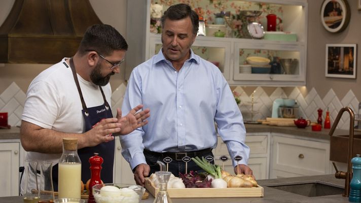 Hacer de comer - Sopa de cebolla y bacalao gratinado con alioli