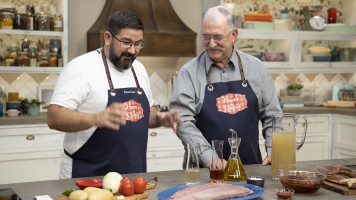 Hacer de comer - Raviolis de carne con tomate y marmitako