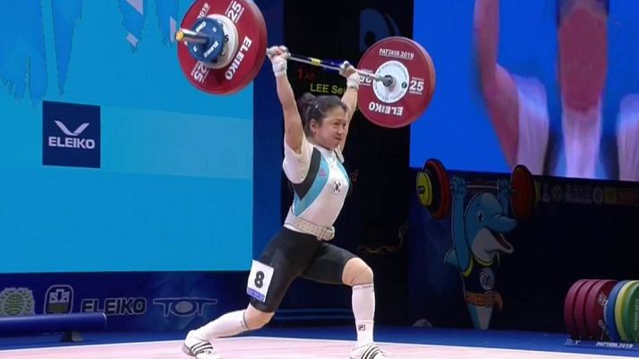 Halterofilia - Campeonato del Mundo 2019. Final 45 kg. Femeninos