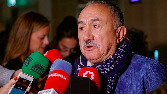 Telediario 1 - Sindicatos y empresarios llaman a la "responsabilidad" de los políticos ante las nuevas elecciones