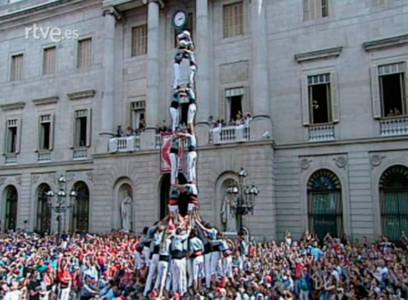 Diada Castellera de les festes de la Mercè de 2013