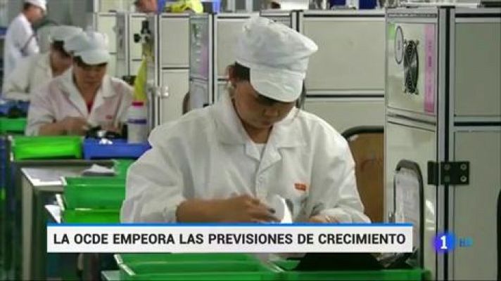 Telediario 1 - La economía mundial registrará este año el menor crecimiento desde la crisis financiera