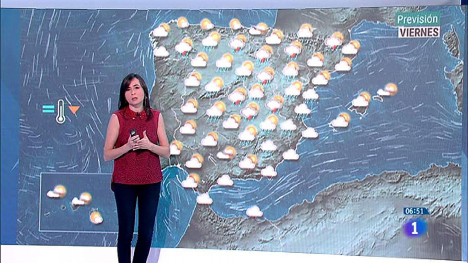 Tiempo | Hoy, tormentas fuertes en la mitad norte, el centro, Comunidad Valenciana y Málaga - RTVE.es