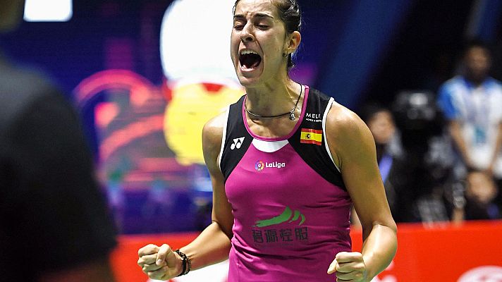 Bádminton - Carolina Marín gana la final del Abierto de China, primer título tras su grave lesión