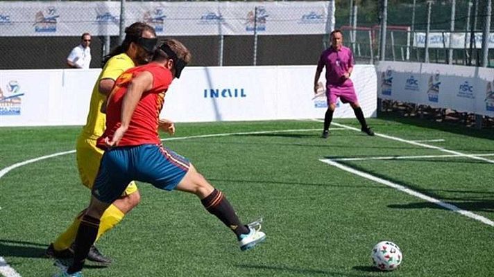 Telediario 1 - España pasa a la final del Europeo de fútbol para ciegos e irá a los Juegos