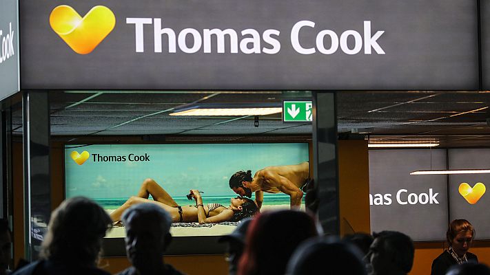 Telediario 1 - Quiebra la agencia de viajes Thomas Cook