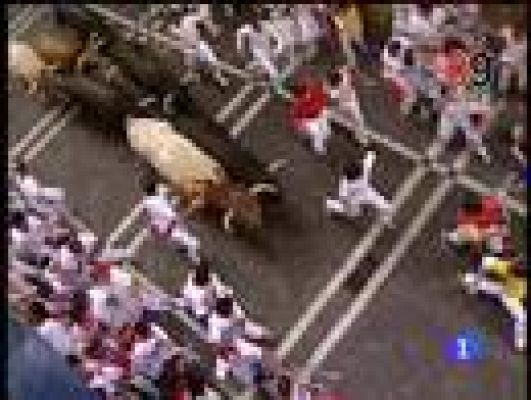 San Fermín - Tropezón en Estafeta. I encierro