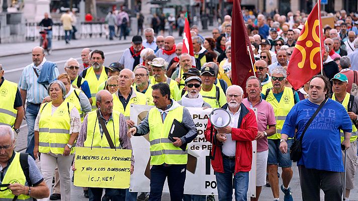 Jubilados marchan hacia Madrid para reclamar la subida de las pensiones