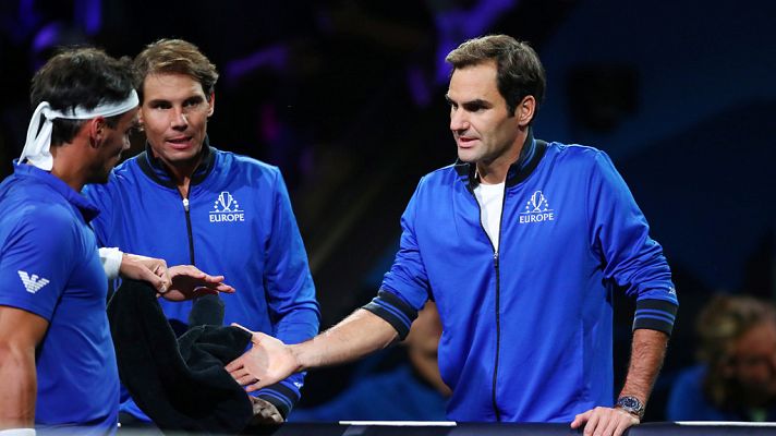 Telediario 1 - Federer y Nadal ejercen de entrenadores en la Laver Cup