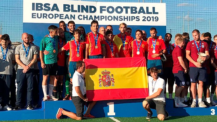 Conexión tdp - España se impone a Francia y levanta su octavo Europeo de fútbol para ciegos