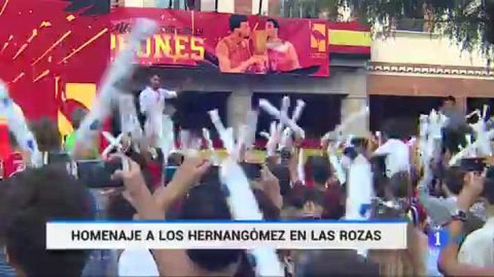 Telediario 1 - Las Rozas rinde homenaje a los hermanos Hernangómez