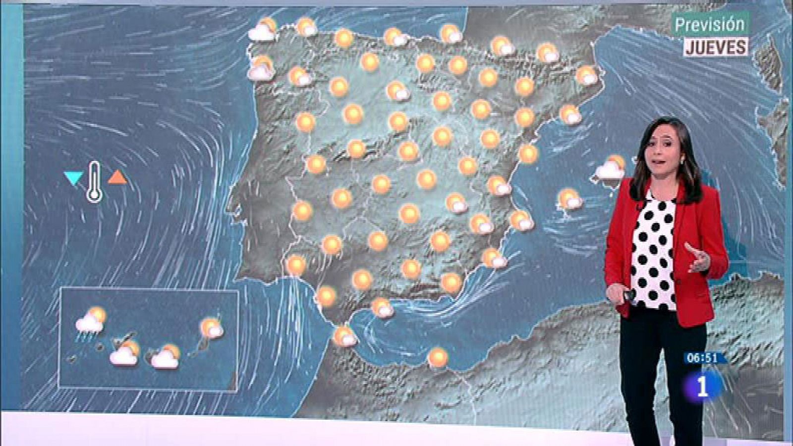 Tiempo | Este jueves, tiempo estable salvo alguna nubosidad en el oeste y norte de Canarias - RTVE.es