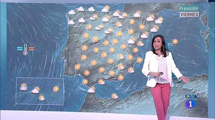 El tiempo - Hoy se mantiene el ambiente estable y las temperaturas en valores suaves