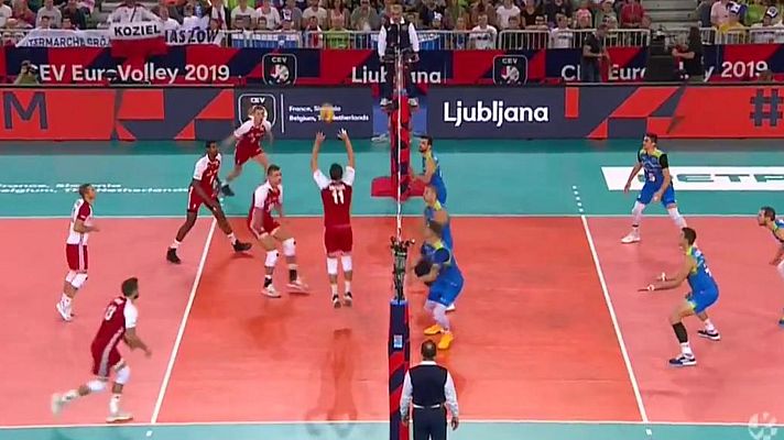 Voleibol - Campeonato de Europa Masc. 1ª semifinal: Polonia - Eslovenia