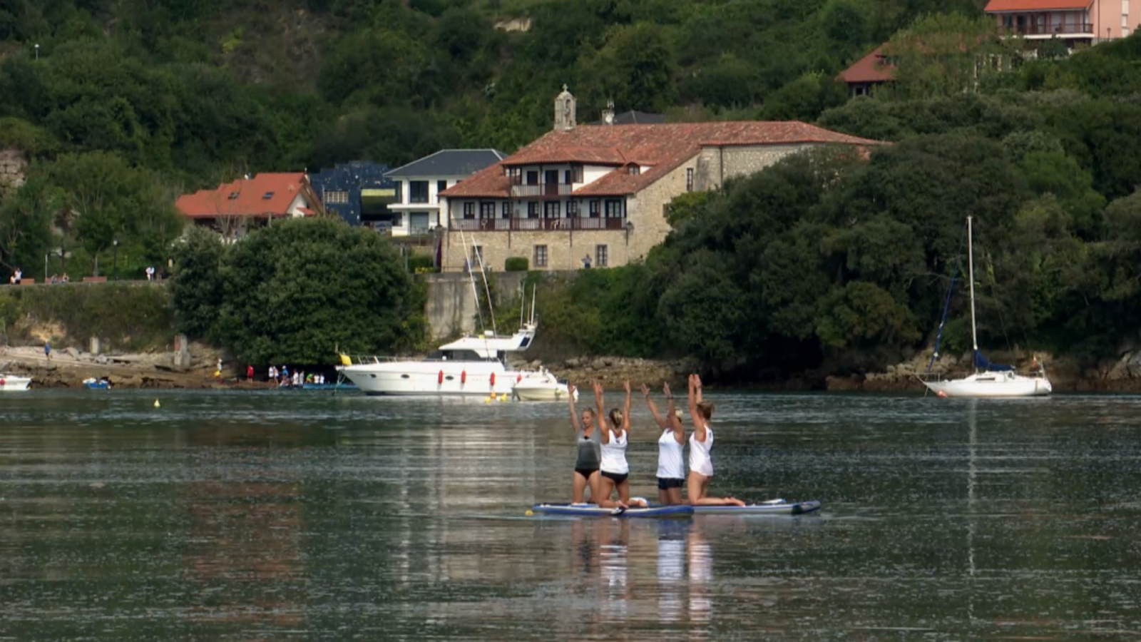 Pilates en el agua