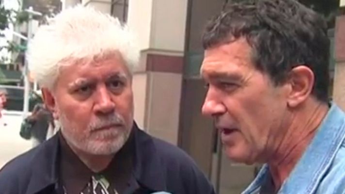 Telediario 1 - Pedro Amodóvar y Antonio Banderas presentan 'Dolor y gloria' en el Festival de Nueva York