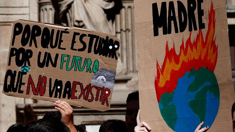 Multitudinarias manifestaciones por toda España para apoyar la Huelga Mundial por el Clima