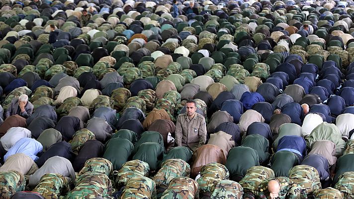 Telediario 1 - La Universidad de Teherán, el principal lugar de rezo de los viernes en Irán