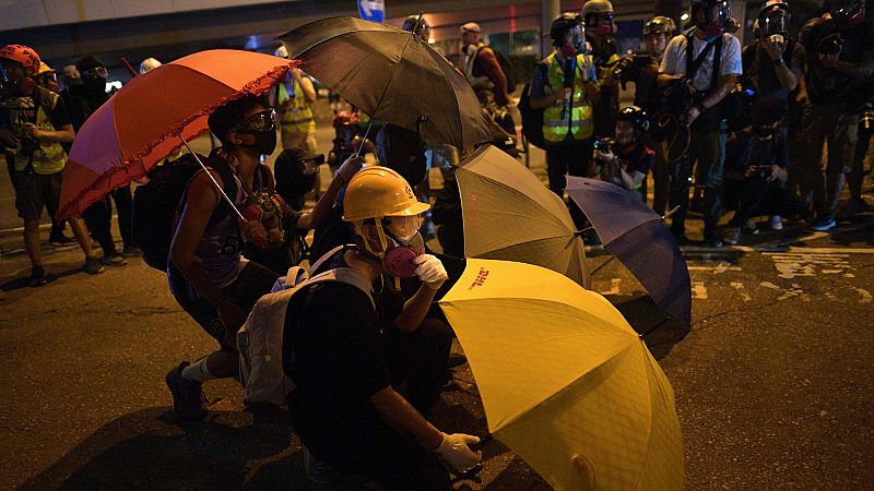 Las protestas en Hong Kong marcan el quinto aniversario de la Revolución de los Paraguas