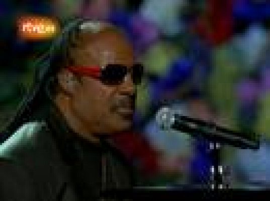 Actuación de Stevie Wonder