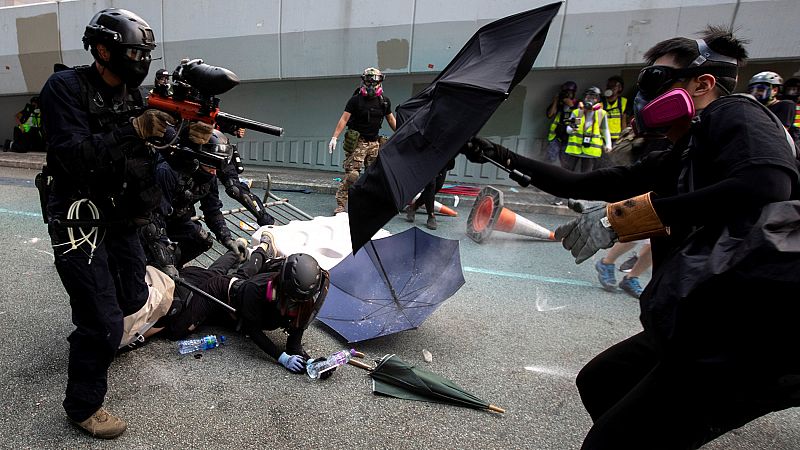 Hong Kong vive la peor jornada de protestas desde que estas comenzaron el pasado junio
