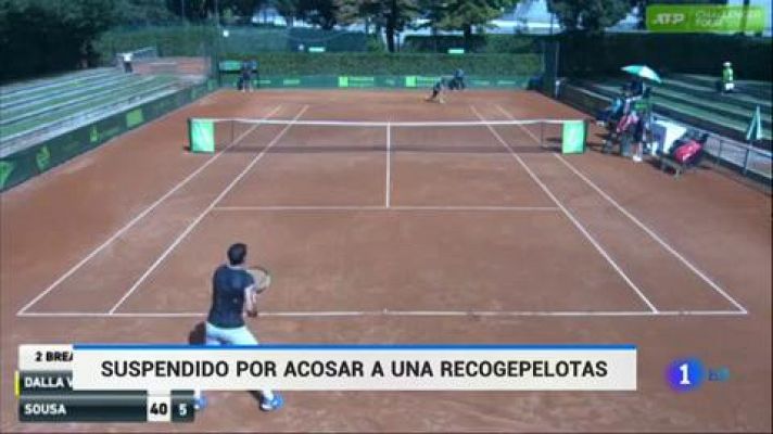 Telediario 1 - Suspenden a un juez de silla por comentarios sexistas a una recogepelotas