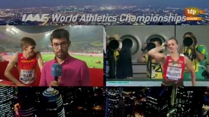 Atletismo - Mundial de atletismo | Adrián Ben: "Hoy me hacía falta una grúa para poder levantarme"
