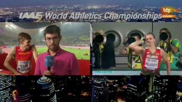 Mundial de atletismo | Adrián Ben: "Hoy me hacía falta una grúa para poder levantarme"