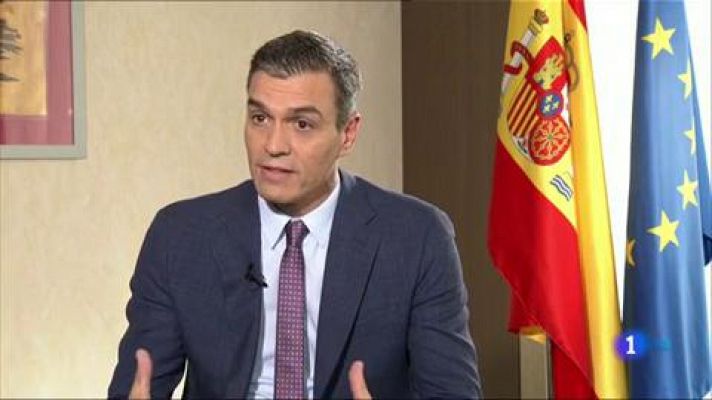 Telediario 1 - Sánchez contempla la Ley de Seguridad Nacional para garantizar el orden en Cataluña