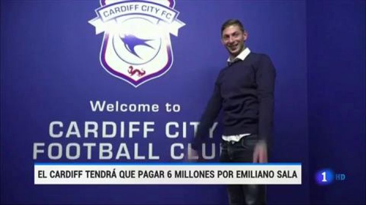 Telediario 1 - El Cardiff deberá pagar al Nantes por el fichaje de Emiliano Sala
