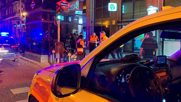 Telediario 1 - Una reyerta en Vallecas termina con siete heridos, cuatro de ellos graves