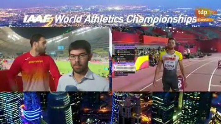 Atletismo - Mundial de atletismo | Javier Cienfuegos: "A partir de mañana, a pensar en los Juegos"