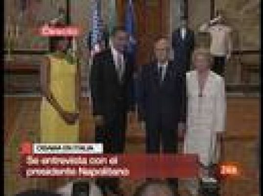  - Obama se entrevista con Napolitano