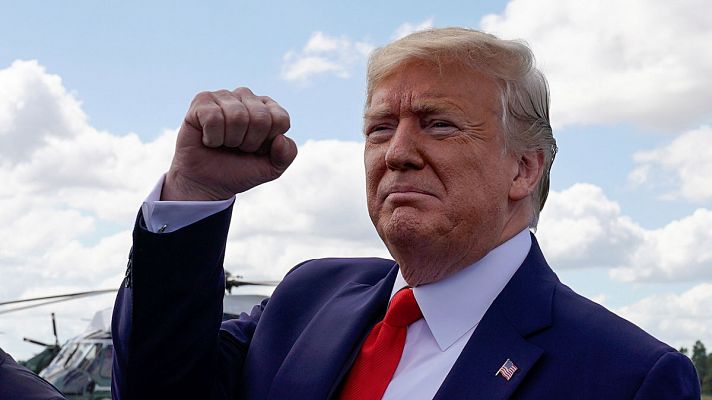 Telediario 1 - Trump pide a China que investigue a la familia Biden