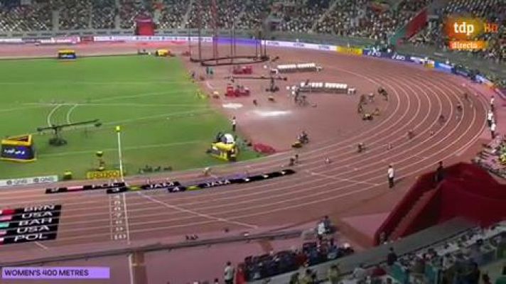 Atletismo - Mundial de atletismo | La baharaní Salwa Eid Naser logra el oro en 400 metros
